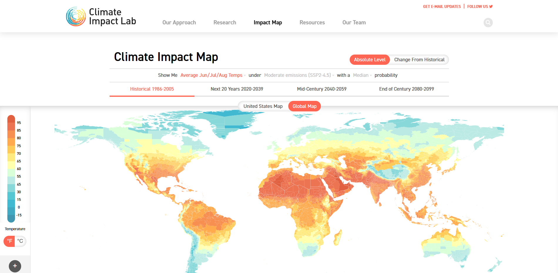 Climate Impact Map