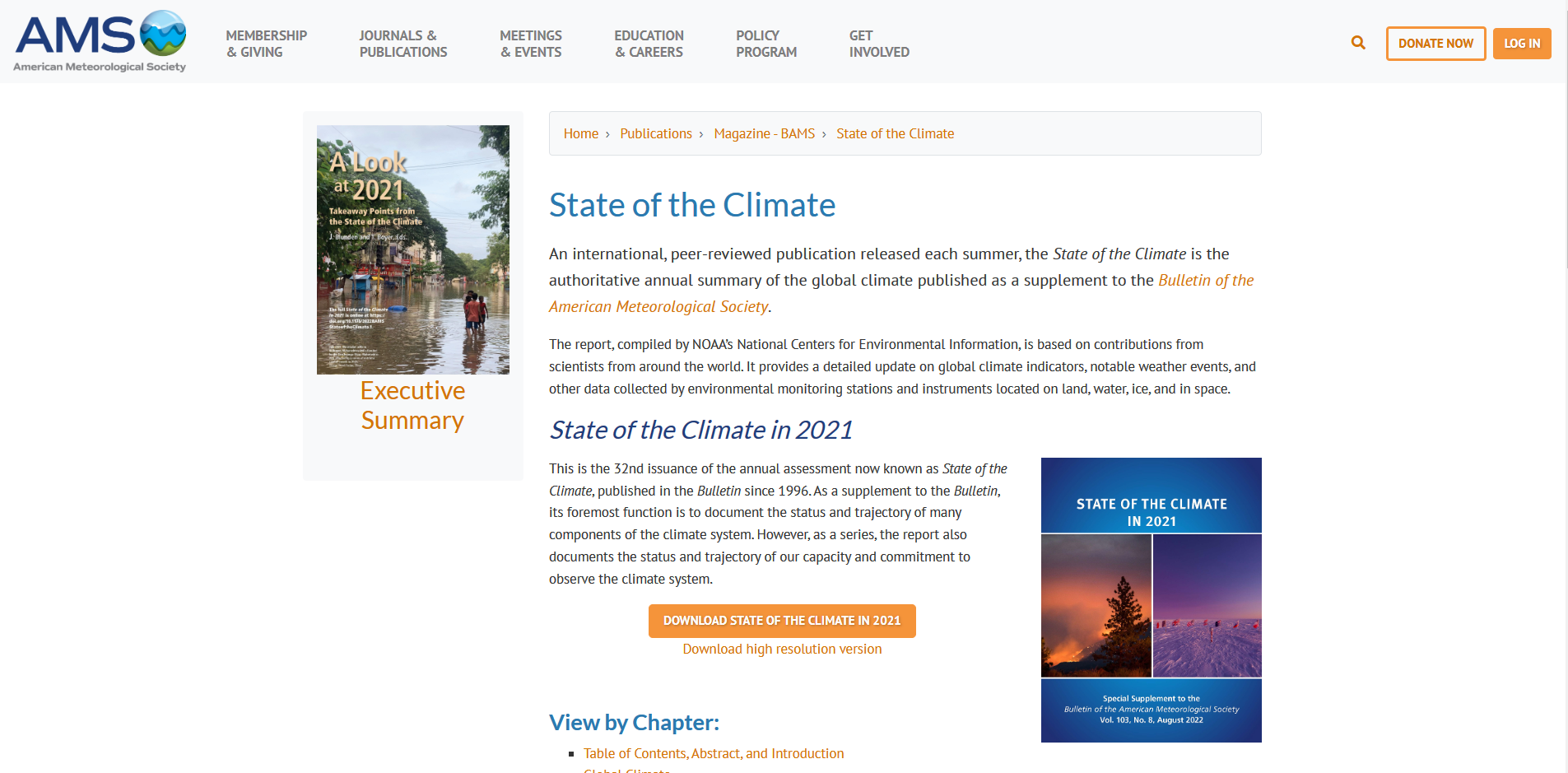 BAMS State of the Climate