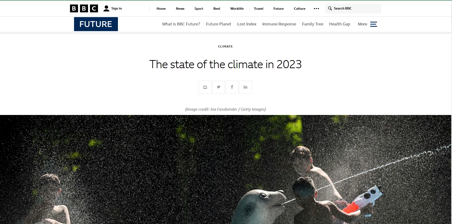 BBC State of the Climate