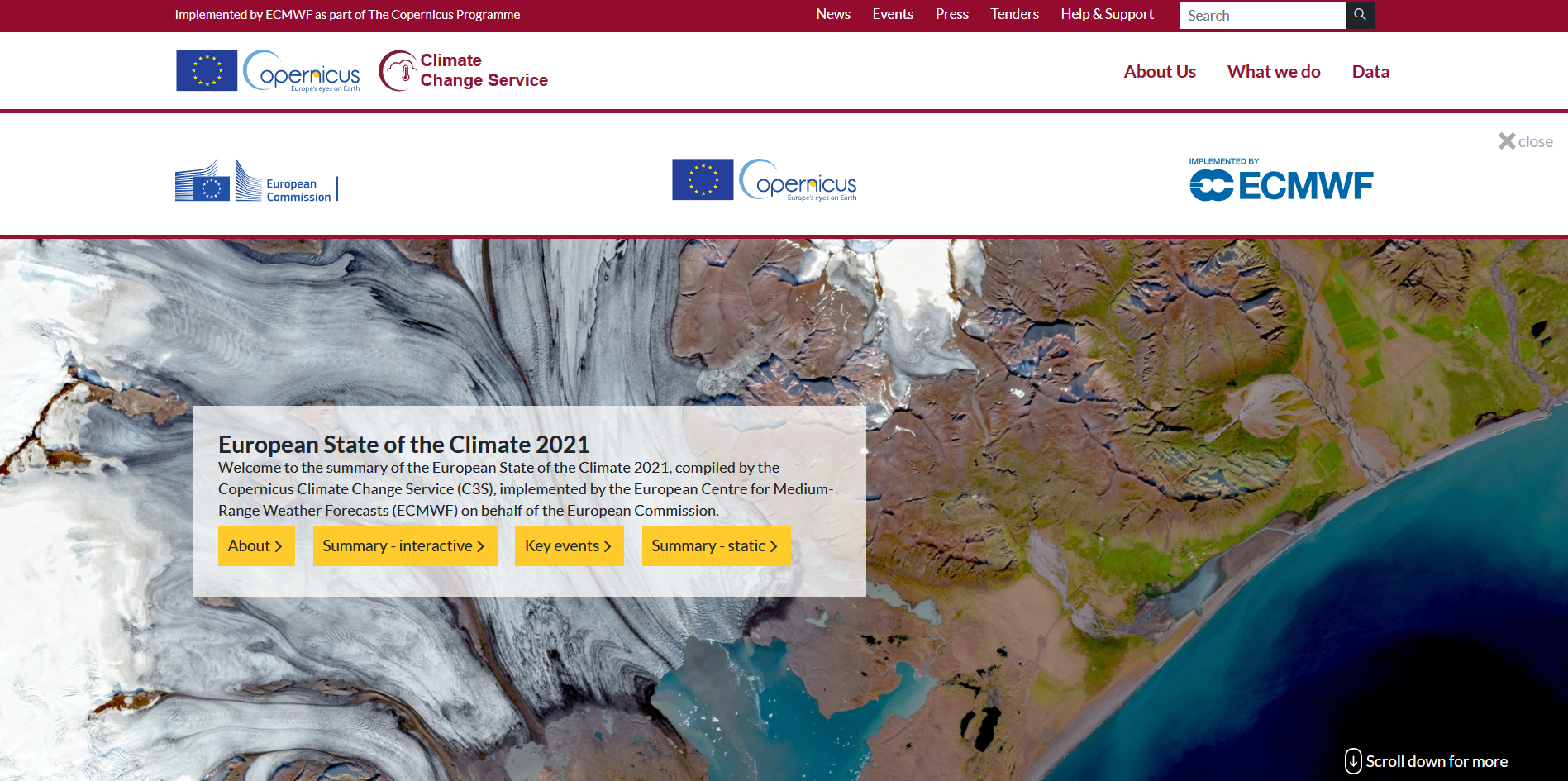 C3S European State of the Climate