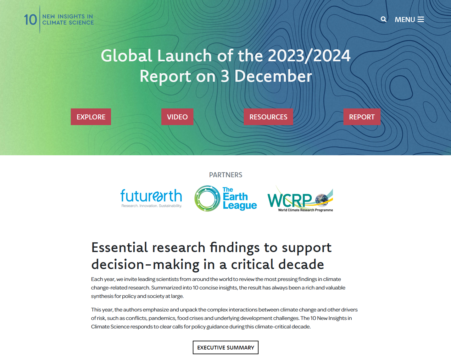 10 new insights in climate science